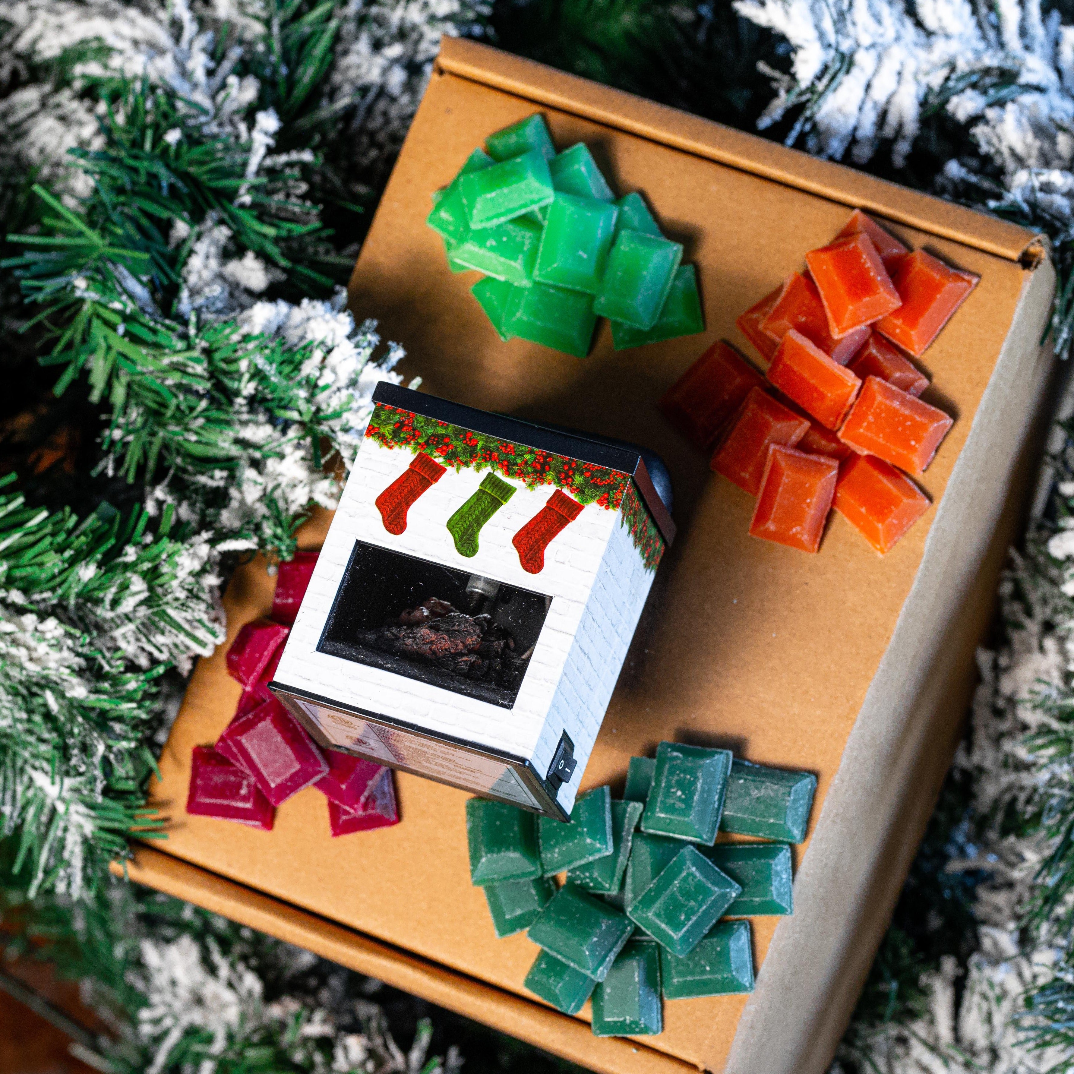 Holiday Fireplace Pluggable Warmer Set – Door County Candle Co