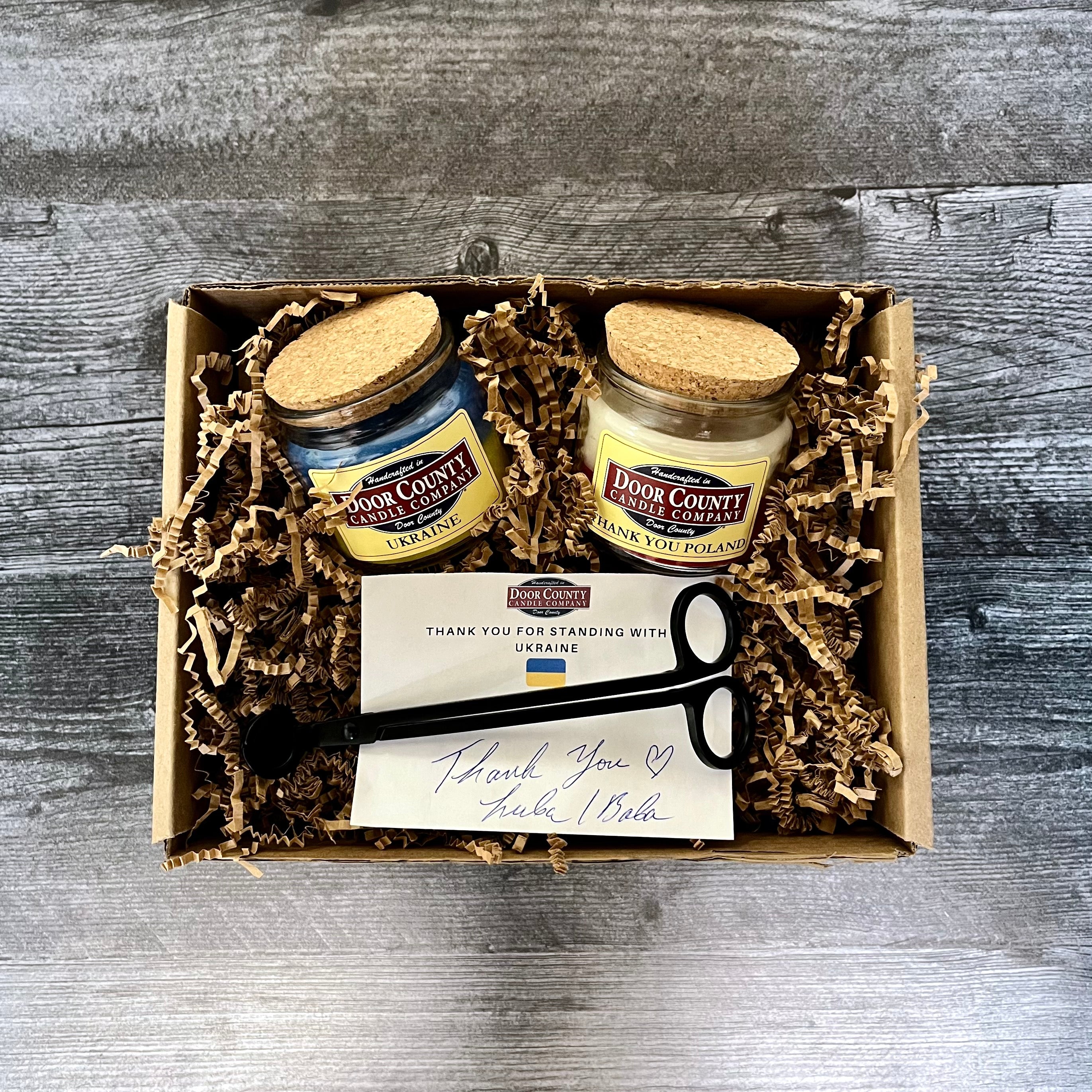 Stand With Ukraine Mini Gift Set Door County Candle Co. & Candle Bar