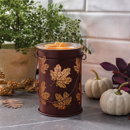 Fall Leaves Vintage Style Bulb Illumination Fragrance Warmer