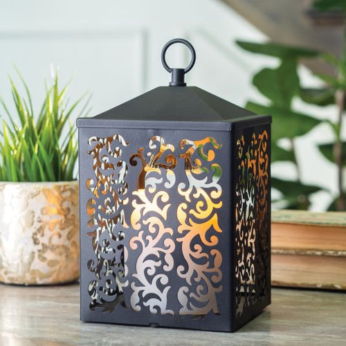 Weathered White Wooden Candle Warmer Lantern – Door County Candle