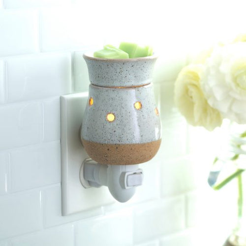 Rustic White Pluggable Fragrance Warmer
